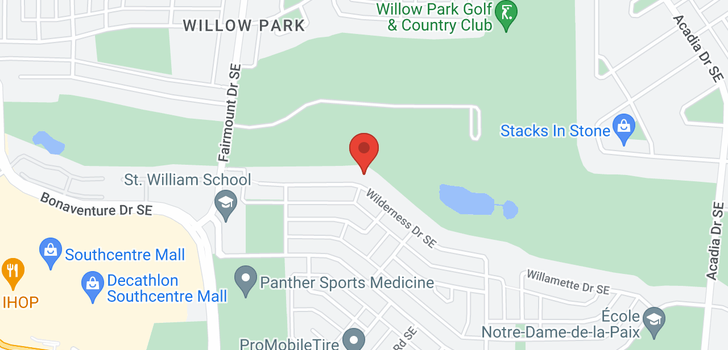 map of 203 WILLOW PARK DR SE